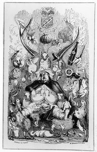 1850年内務大臣による「胃の回想録」の口絵 作： English School